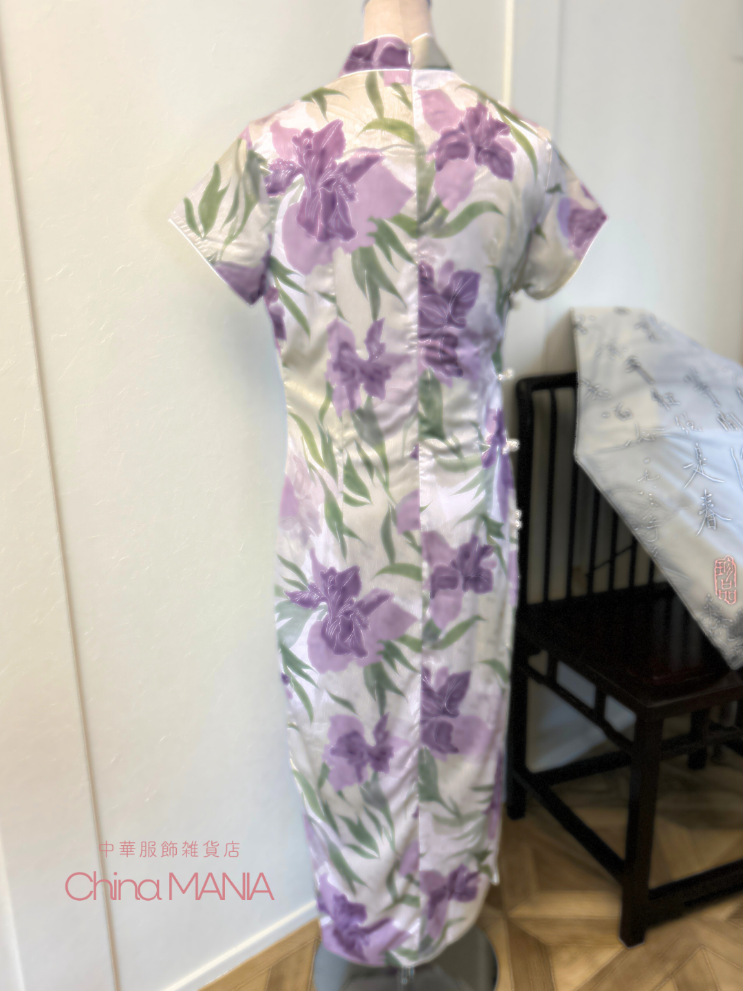【旗袍】花柄 チャイナドレス
