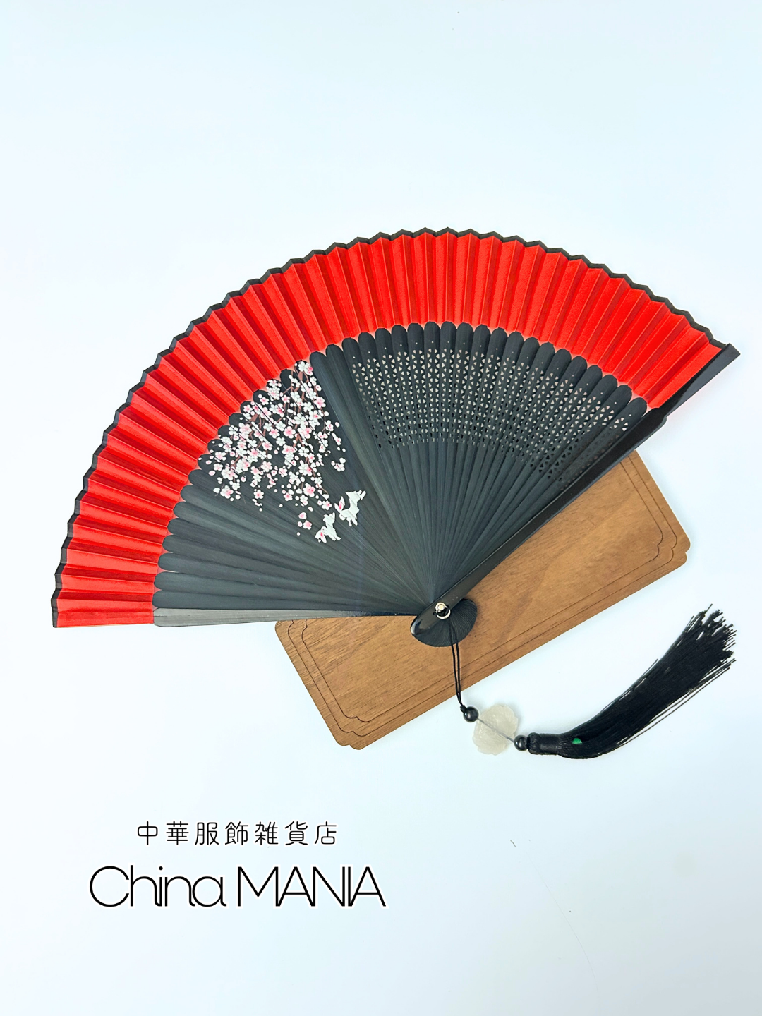 8/29 20時から再販売【竹面印刷扇子】中華扇子【全国送料無料・国内在庫】