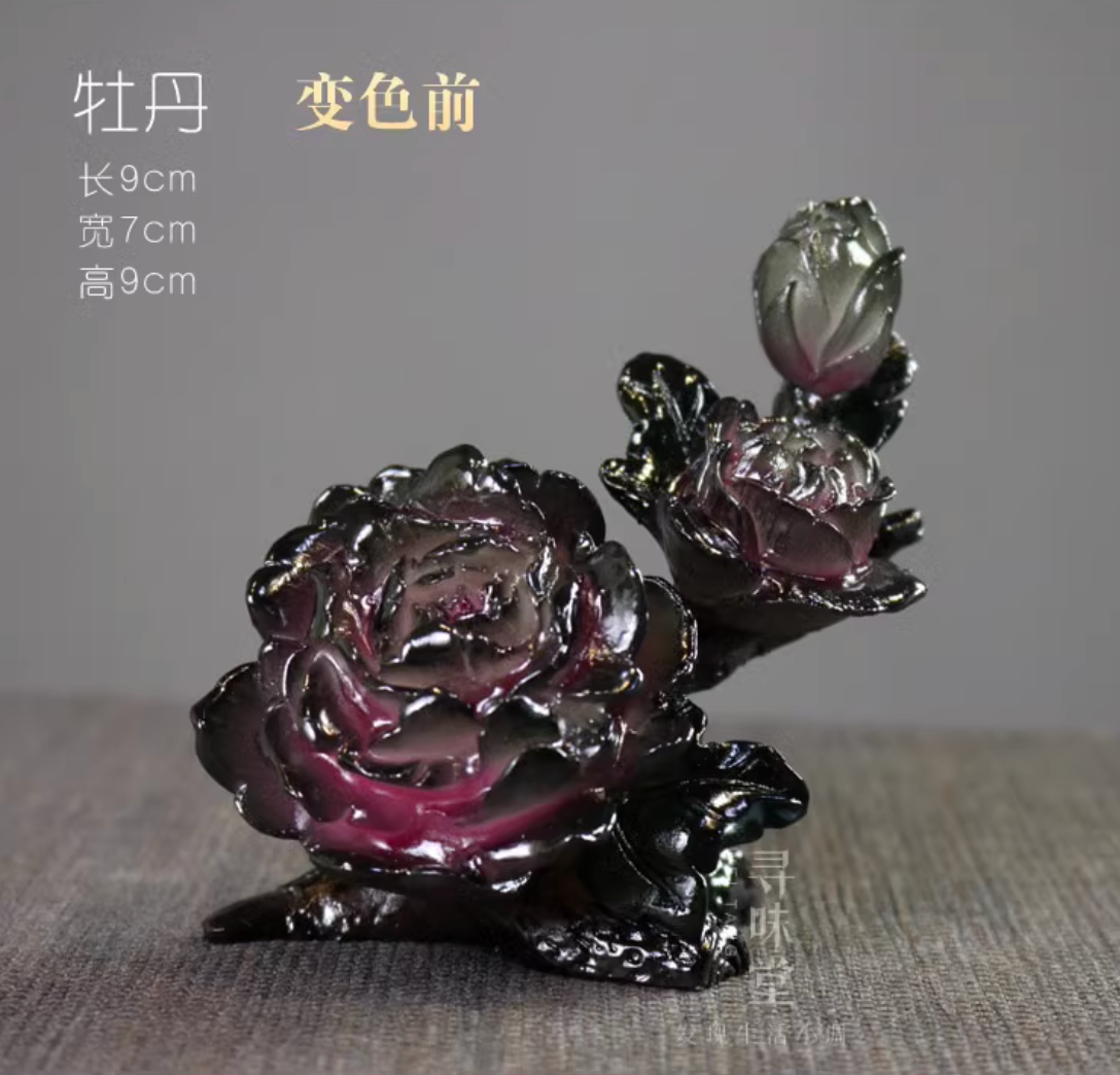 【中華文化】お湯で色が変わる 牡丹 蓮
