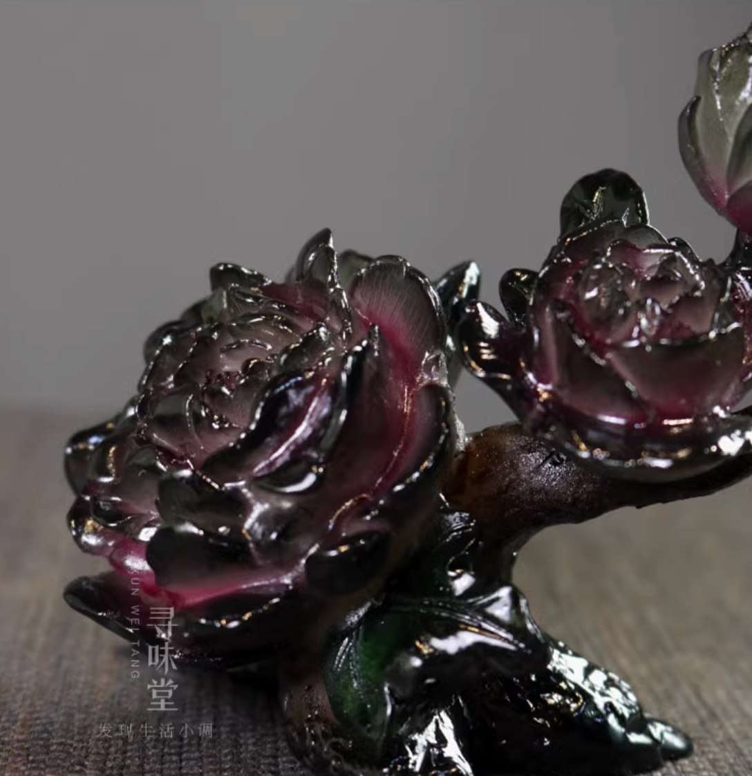 【中華文化】お湯で色が変わる 牡丹 蓮