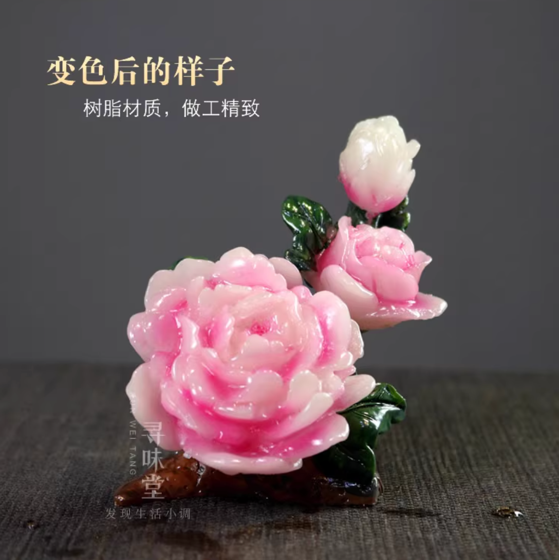【中華文化】お湯で色が変わる 牡丹 蓮
