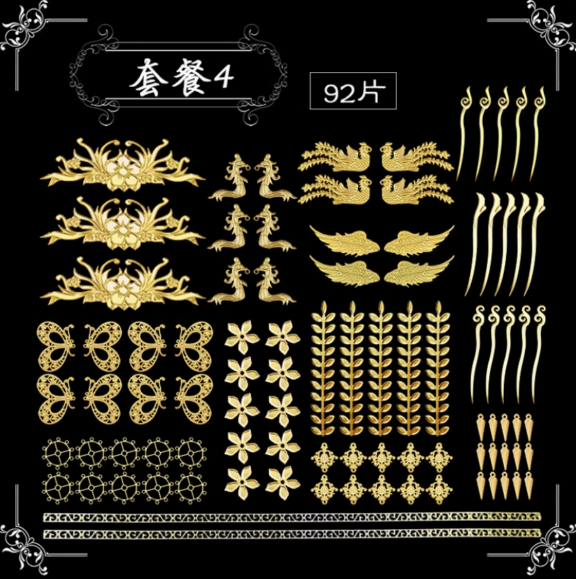 【推し活】ミニチュア DIYパーツ中華装飾セット
