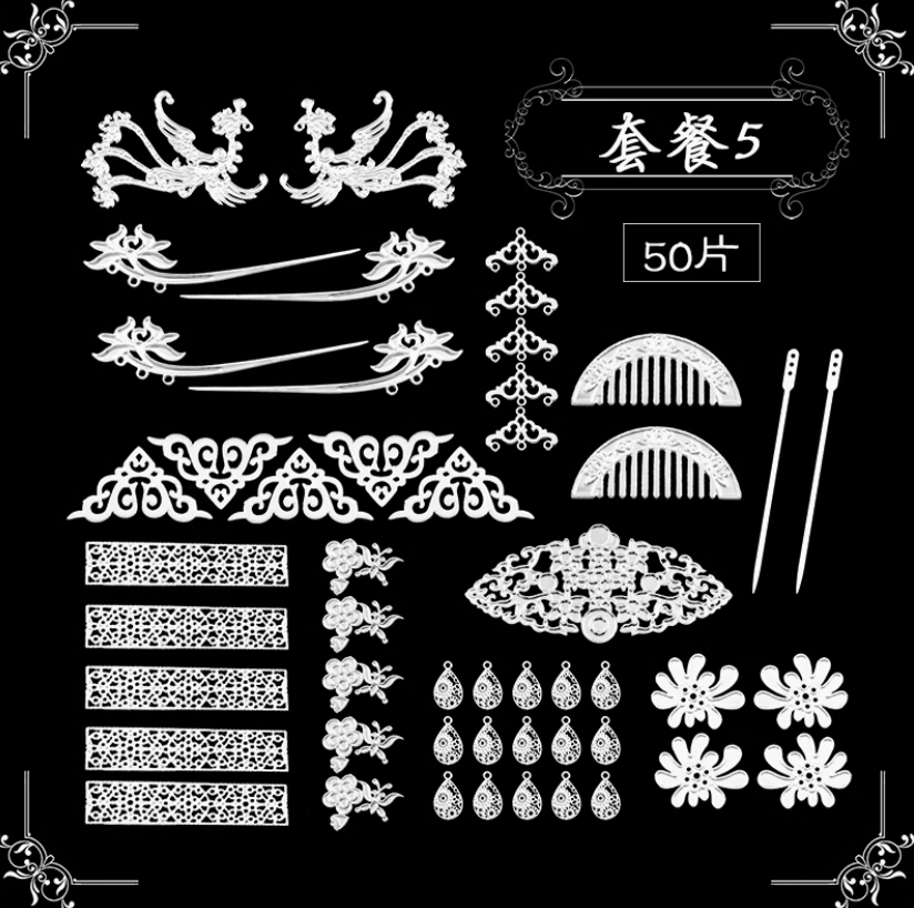 【推し活】ミニチュア DIYパーツ中華装飾セット