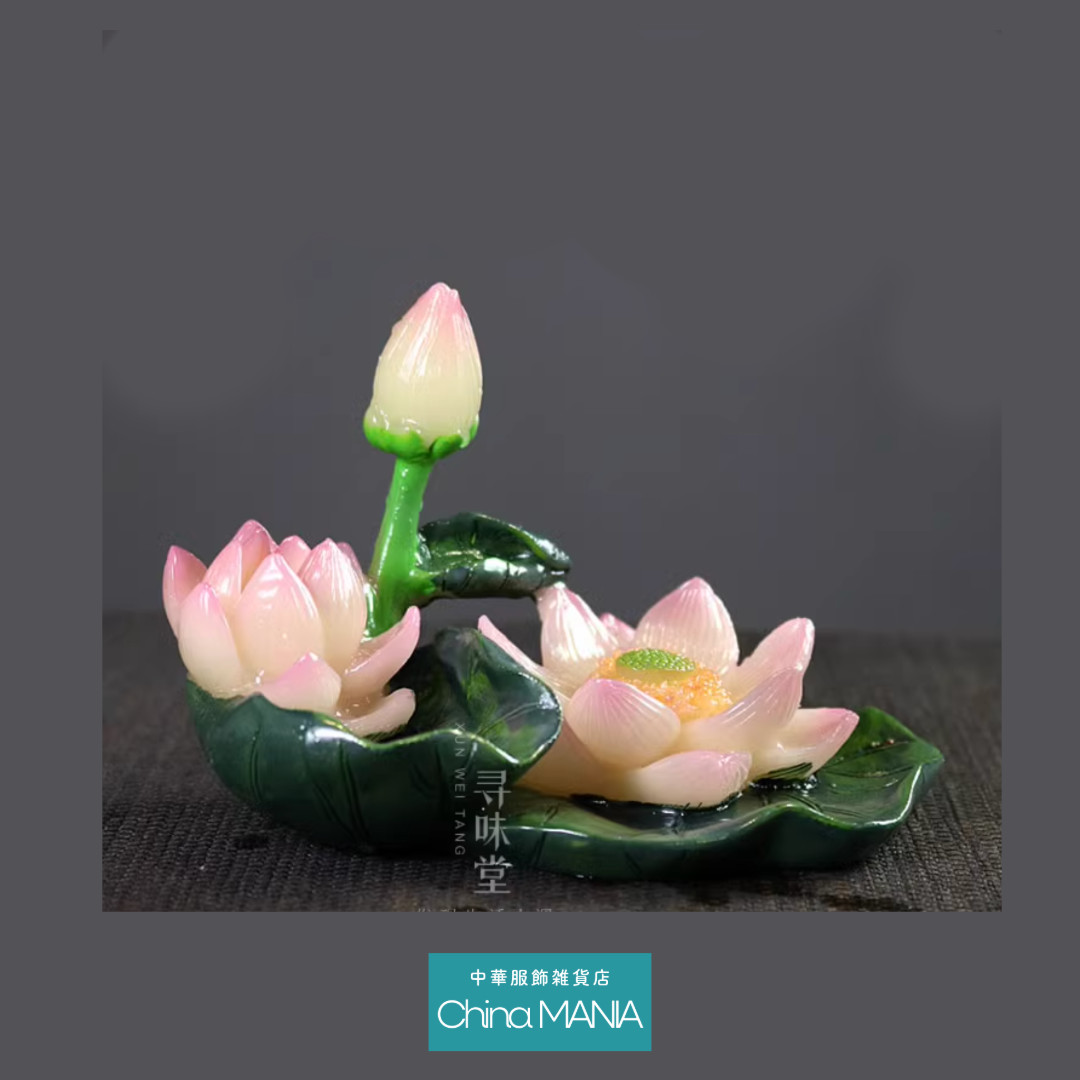 【中華文化】お湯で色が変わる 牡丹 蓮