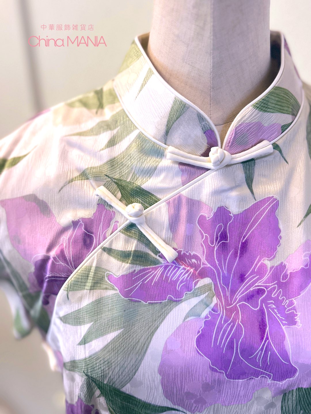 【旗袍】花柄 チャイナドレス