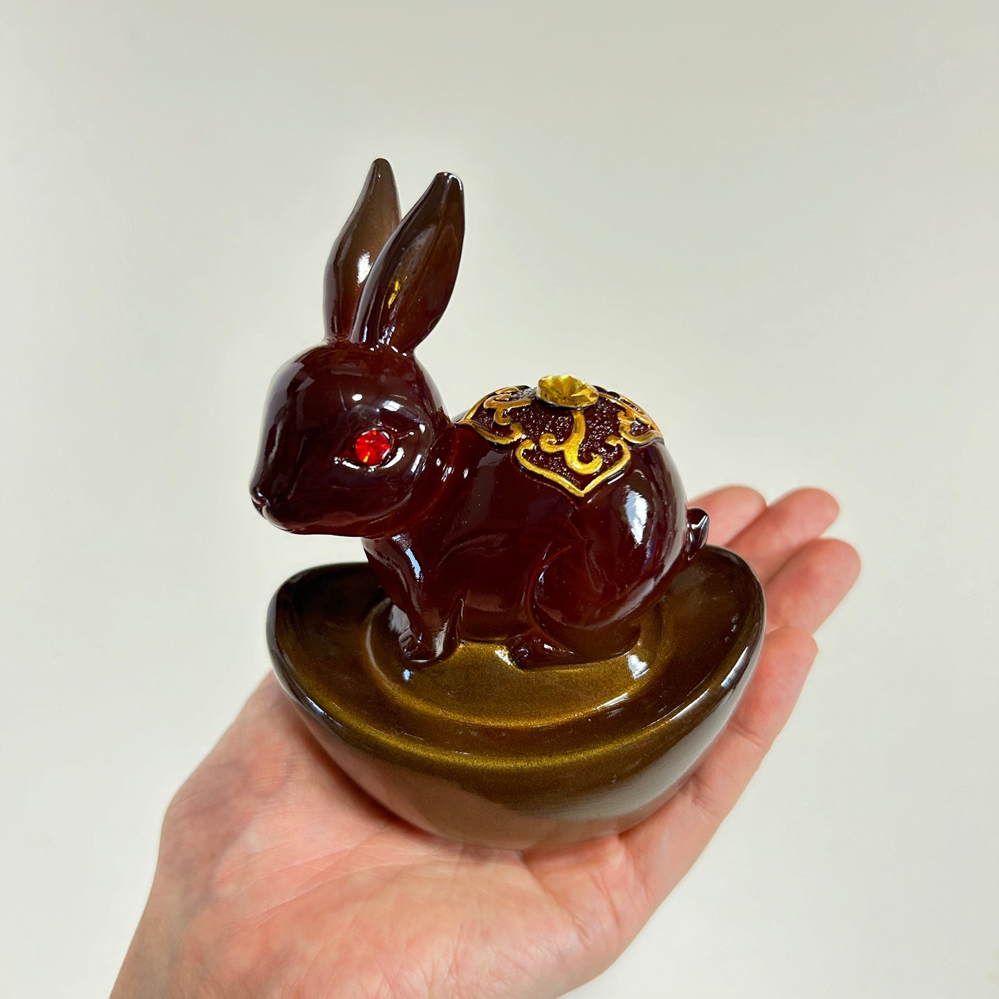 【中華文化】兎 伝統工芸品 お湯で色が変わる 変色茶寵(へんしょくちゃろう)