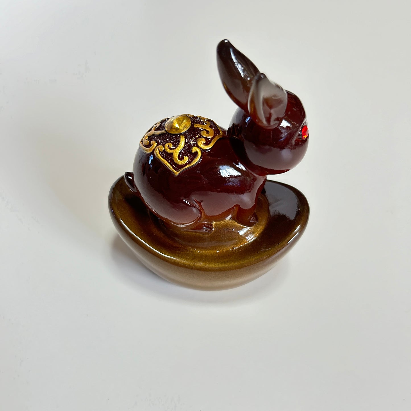 【中華文化】兎 伝統工芸品 お湯で色が変わる 変色茶寵(へんしょくちゃろう)