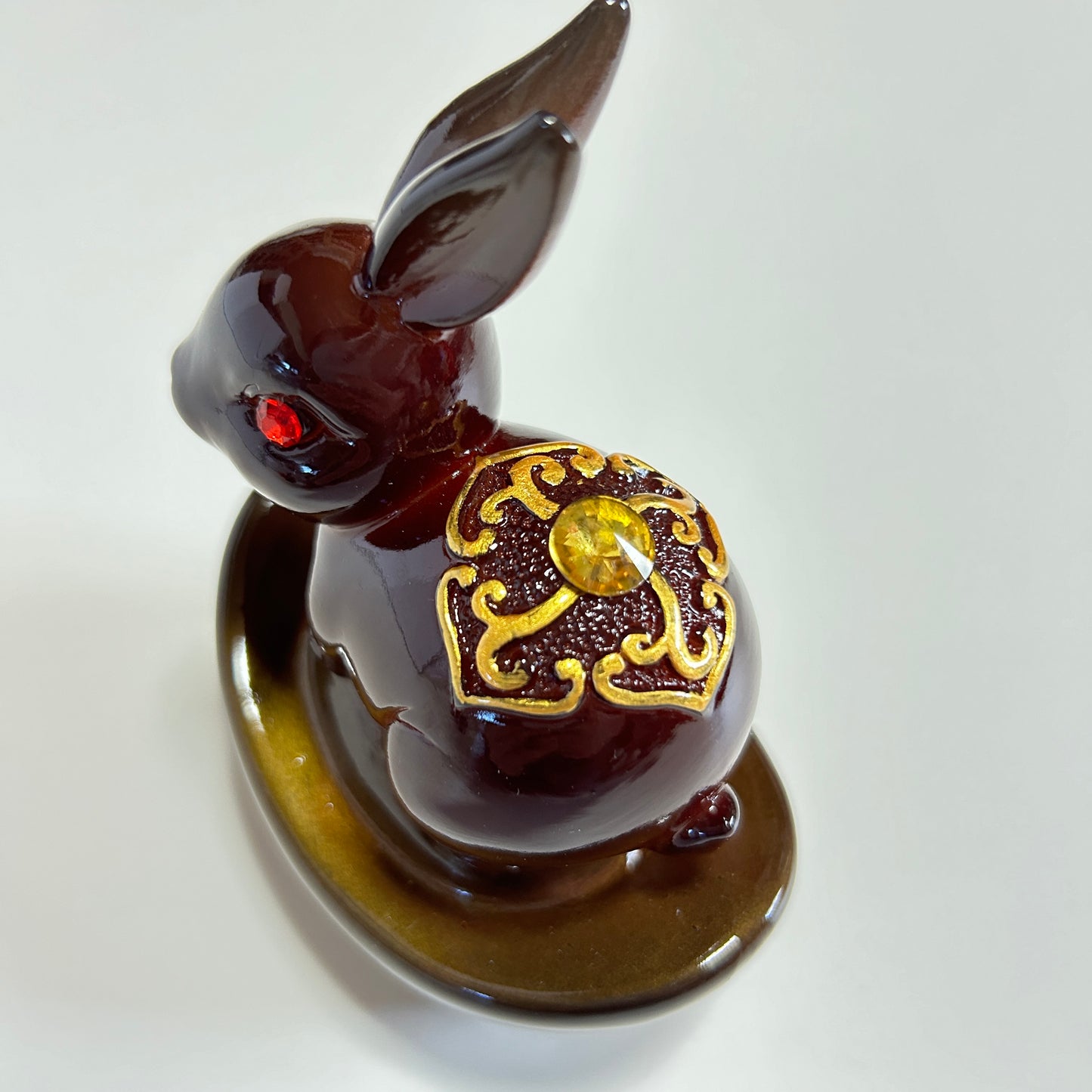 【中華文化】兎 伝統工芸品 お湯で色が変わる 変色茶寵(へんしょくちゃろう)