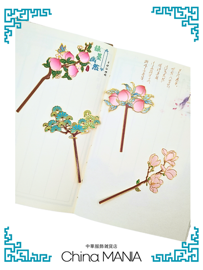 【しおり】飾れるしおりセット　花瓶付き ミニチュア