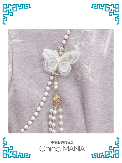 【旗袍】薄紫×【秋冬新作】