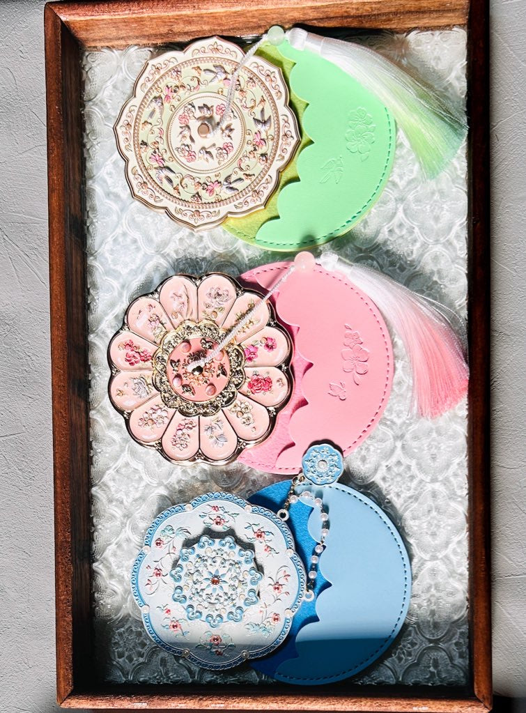 2/14(土)20:00-【手鏡】中華伝統柄　ケース付き