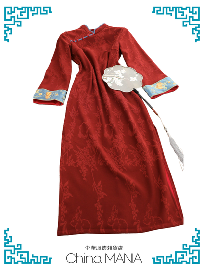 【旗袍】赤×花×兎【秋冬新作】