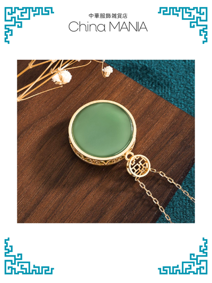 【ネックレス】蓮×透かし堀り×和田玉