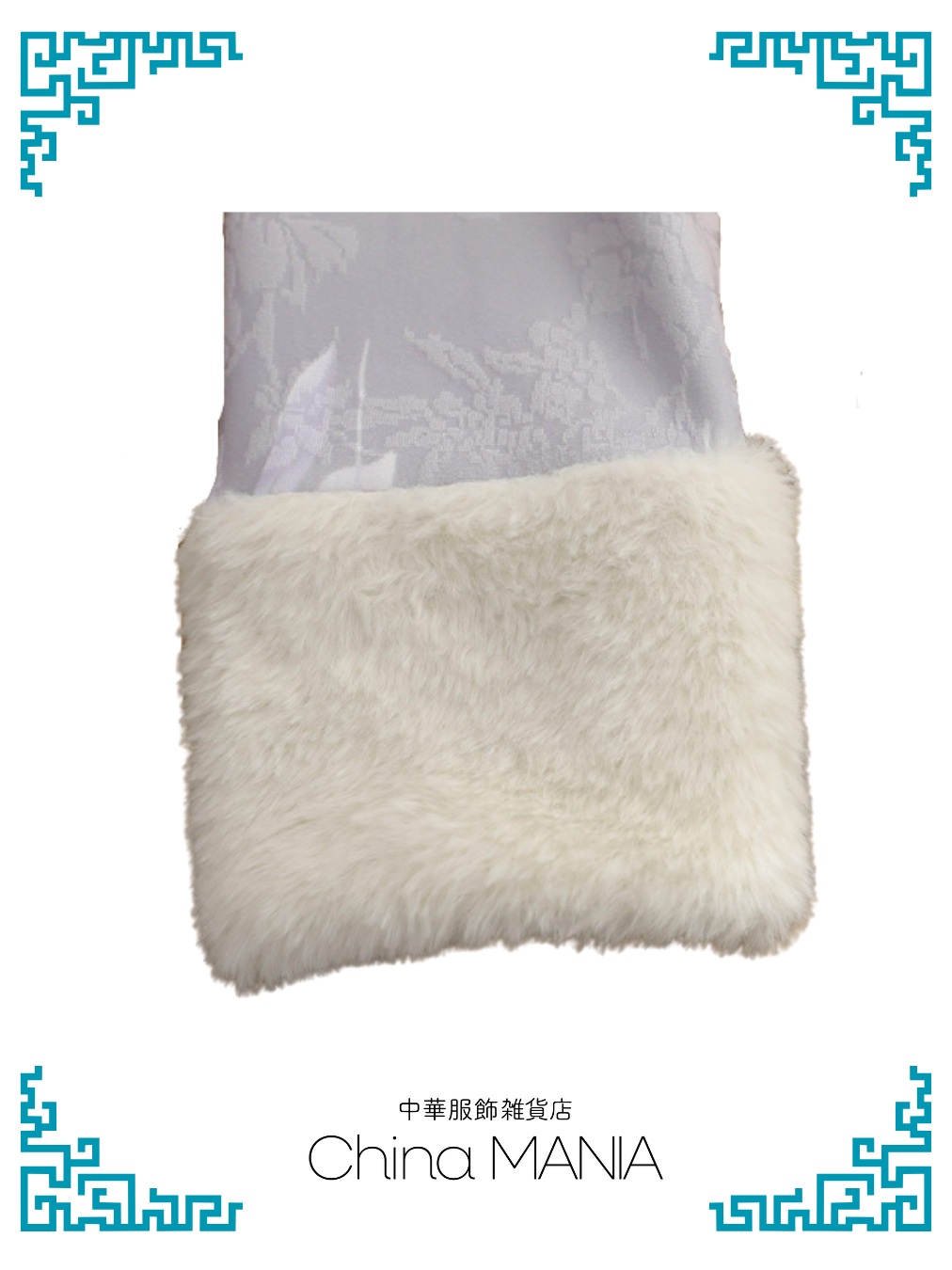 【旗袍ワンピ】紫×花×ワンピース【秋冬新作】